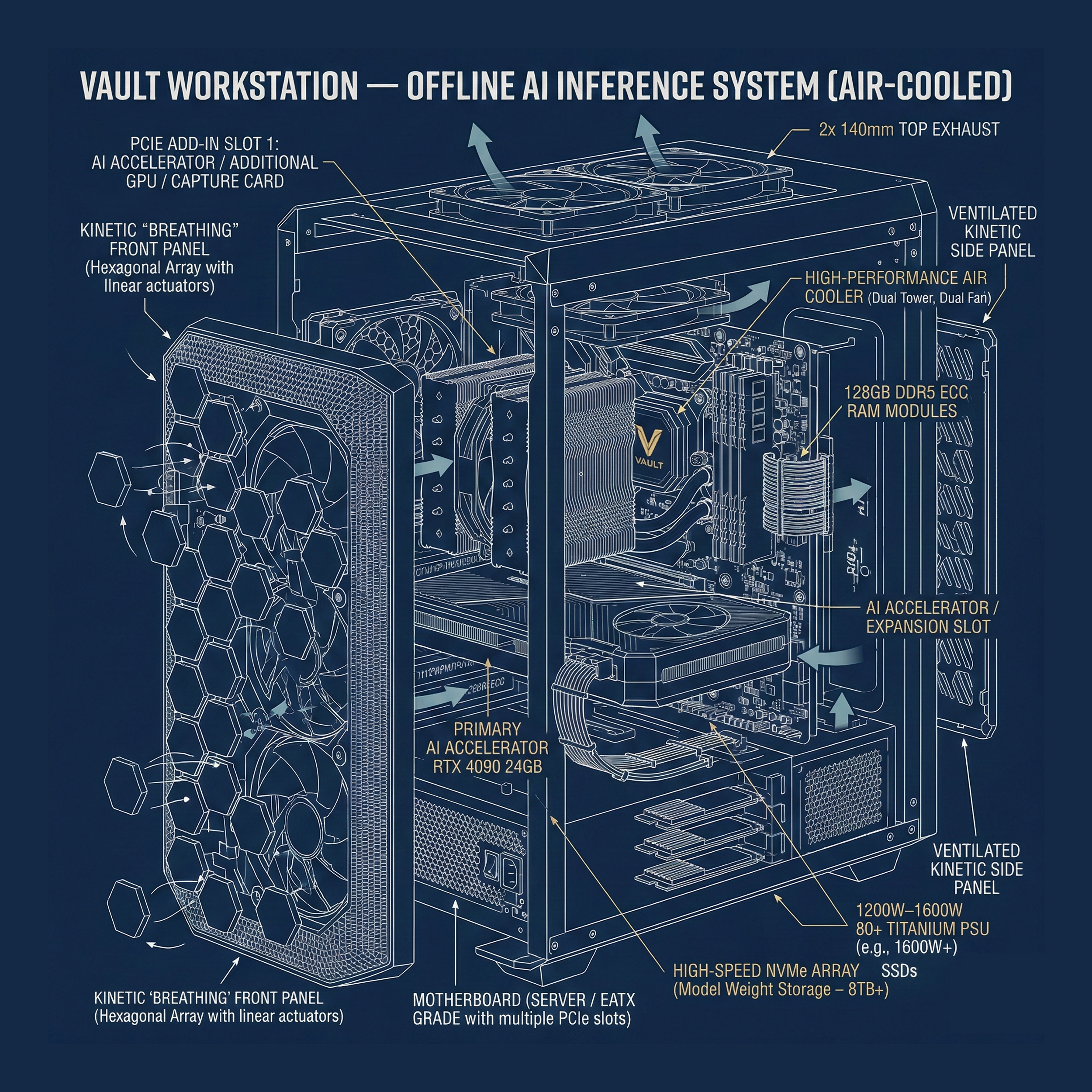 Micro Vault hardware schematic — component layout and wiring diagram